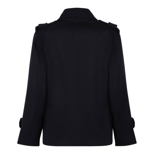 Navy Blue Oversized Trench Coat 2