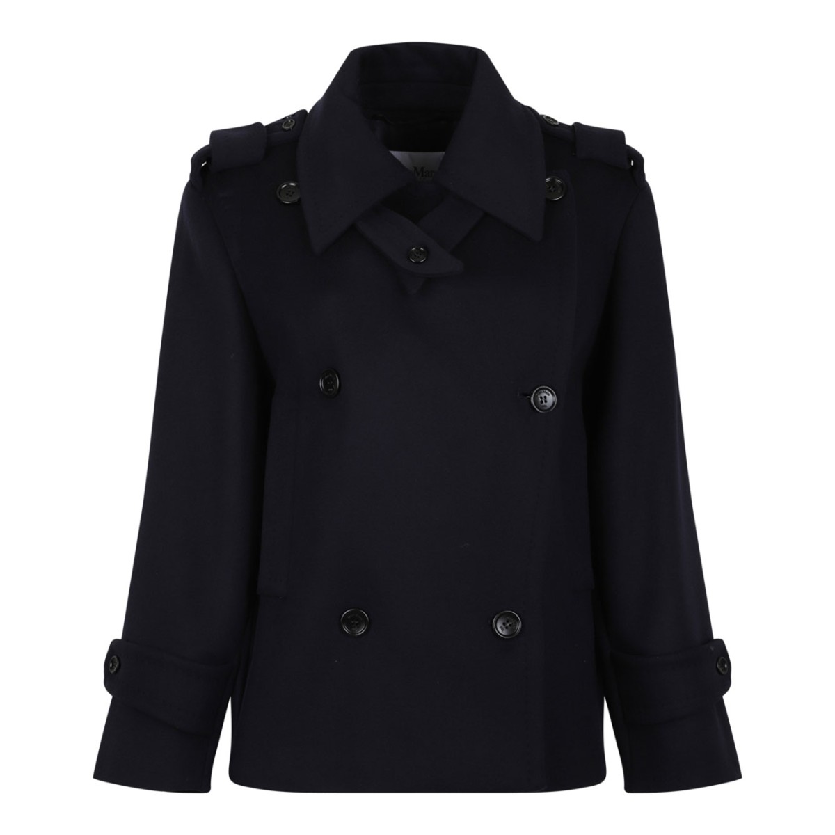 Navy Blue Oversized Trench Coat