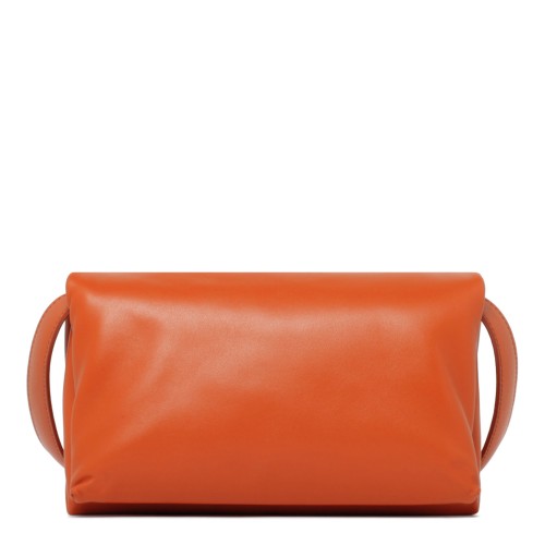 Sunset Orange Calf Leather Small Prisma Shoulder Bag 2