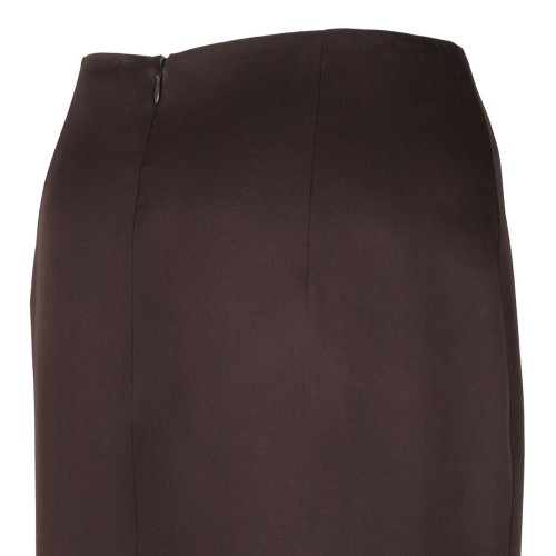 Deep Brown Pencil Skirt