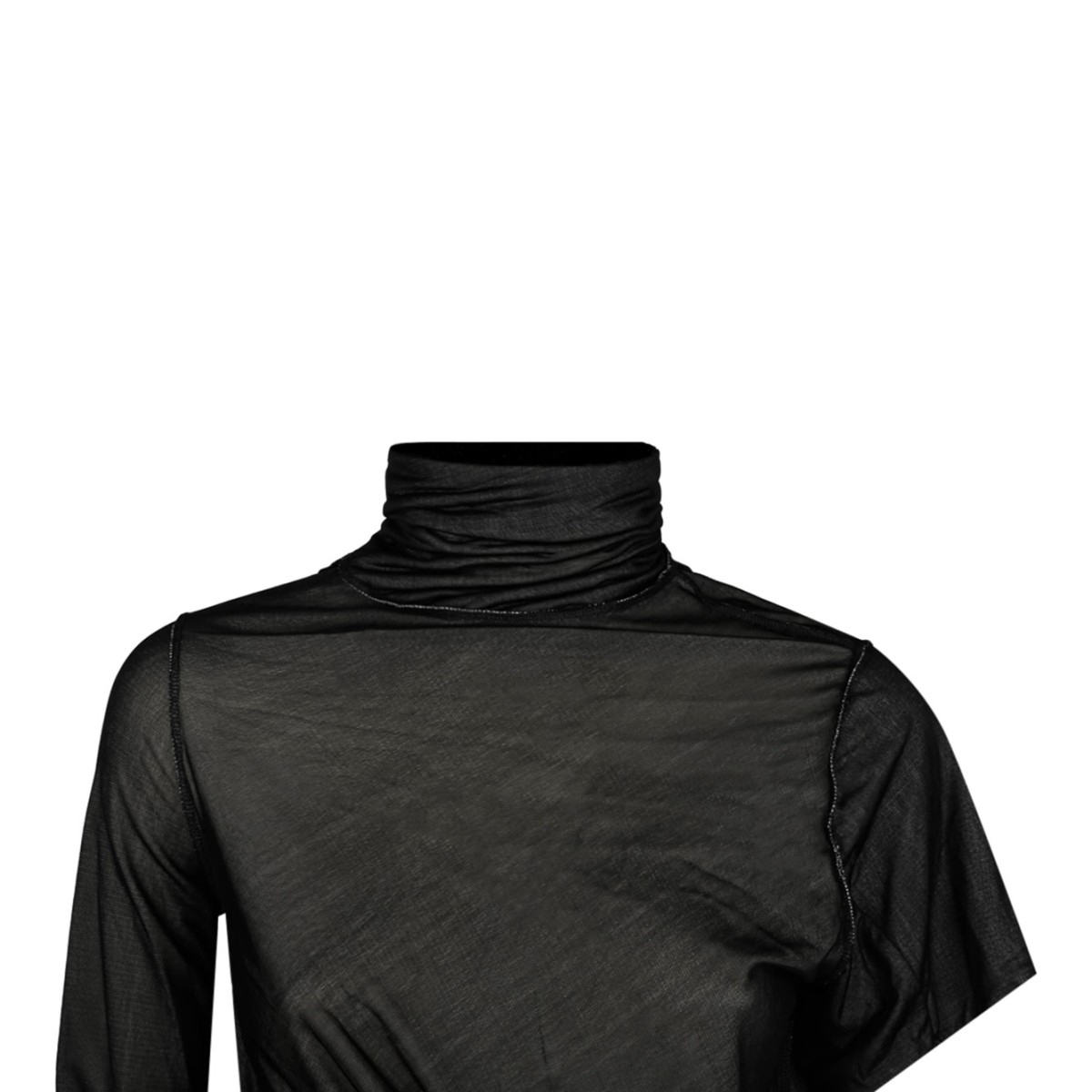 Black Asymmetrical Midi Dress