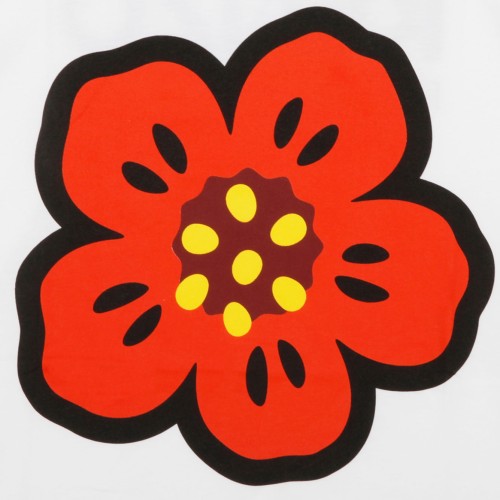 White Ikebana Iconic Boke T-Shirt