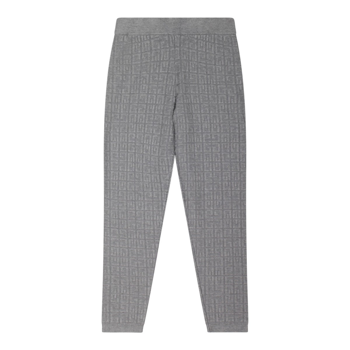 Grey Logo Jacquard Leggins