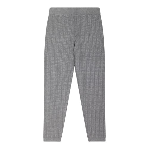 Grey Logo Jacquard Leggins