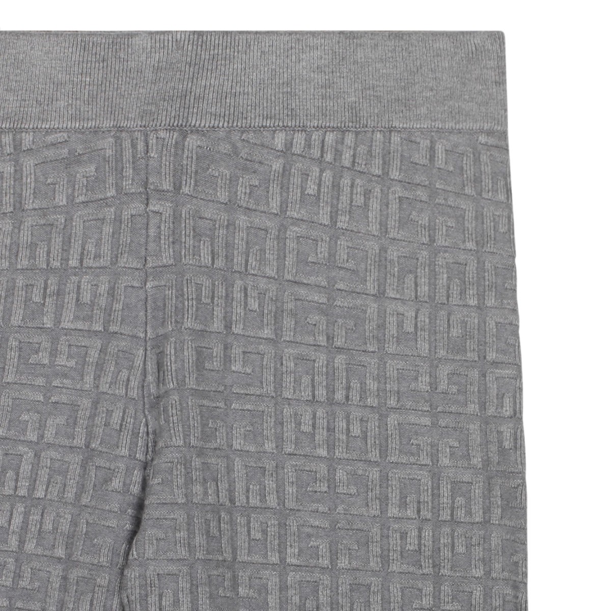 Grey Logo Jacquard Leggins