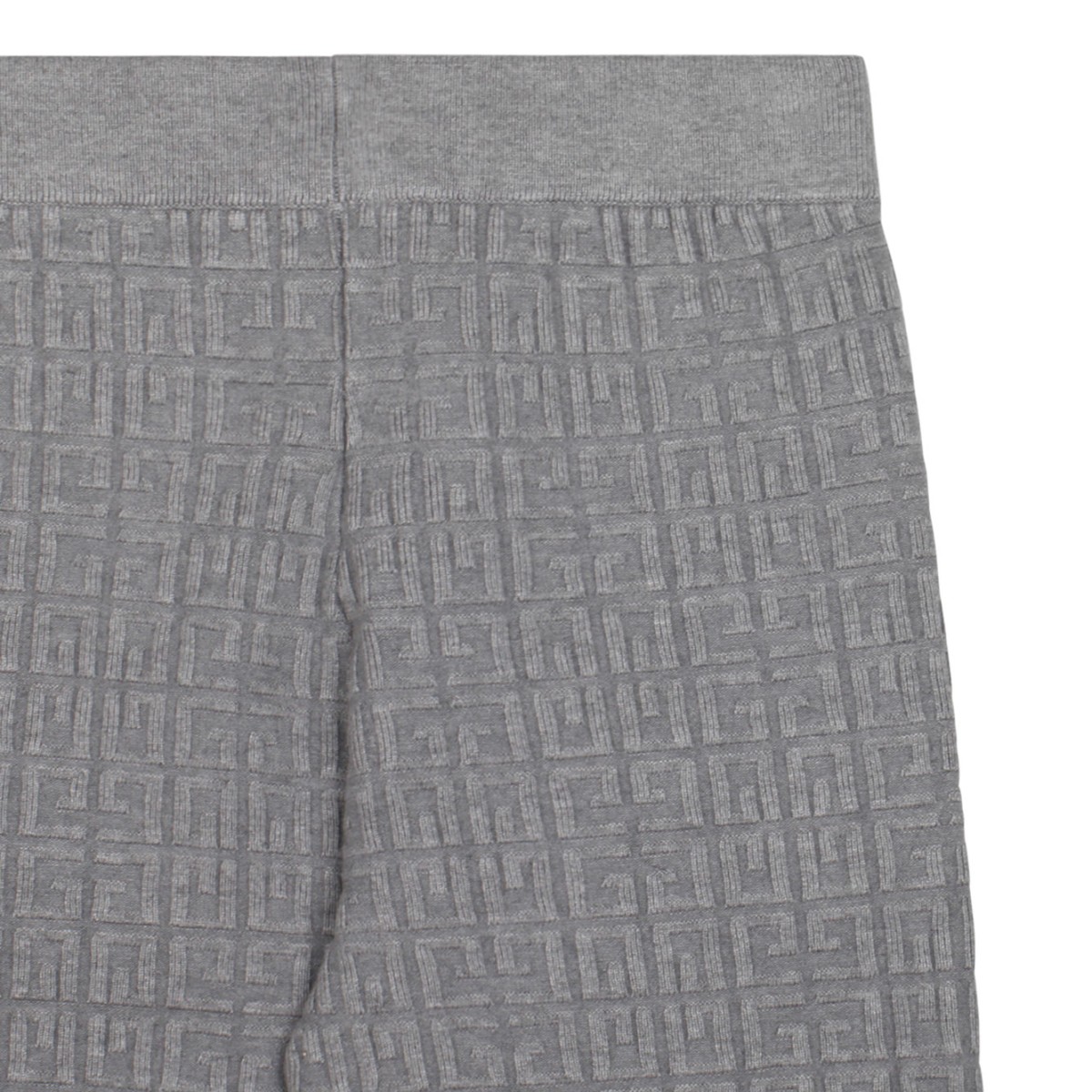 Grey Logo Jacquard Leggins