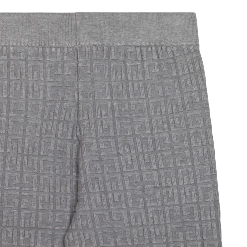 Grey Logo Jacquard Leggins