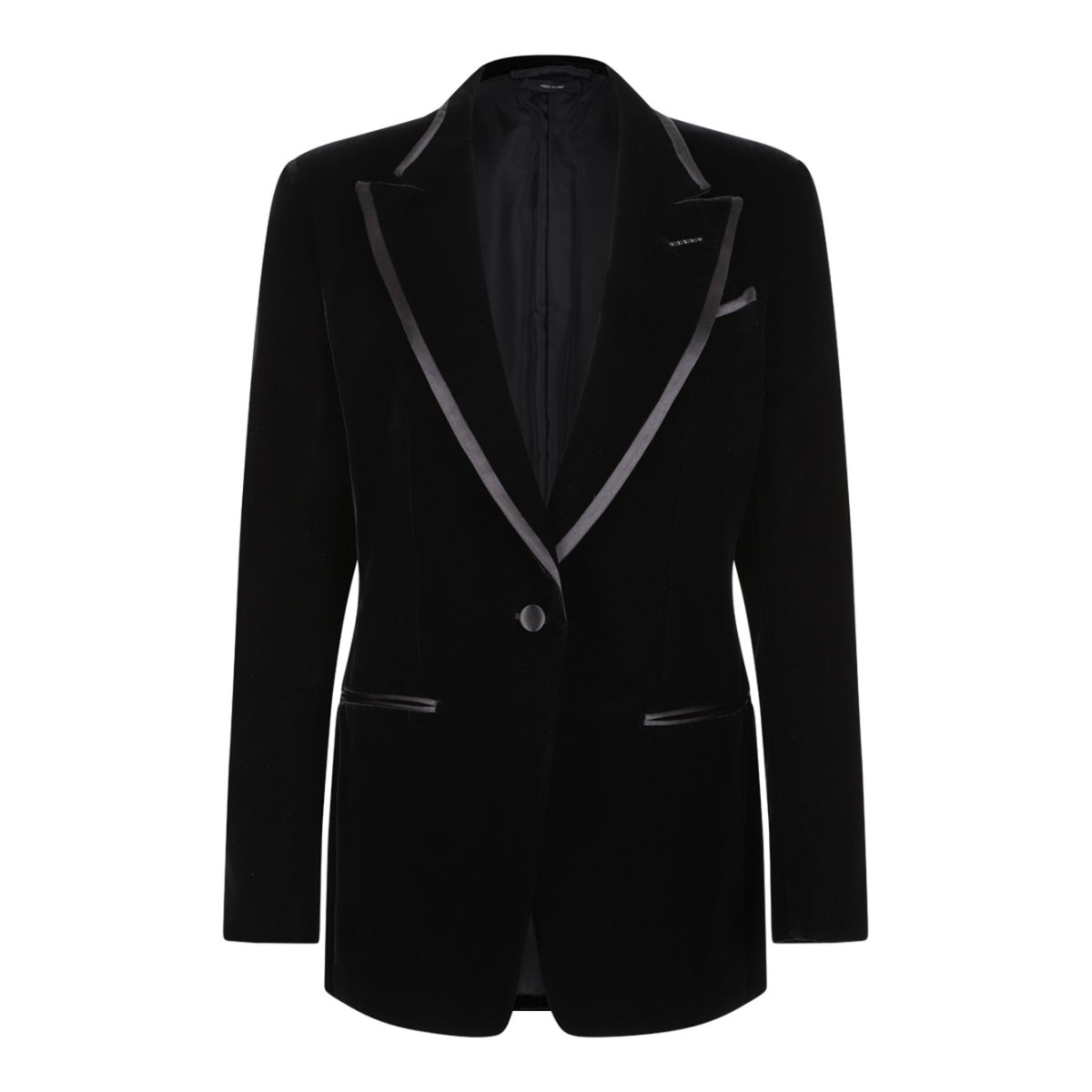 Black Velvet Wallis Single Breasted Tuxedo Jacket