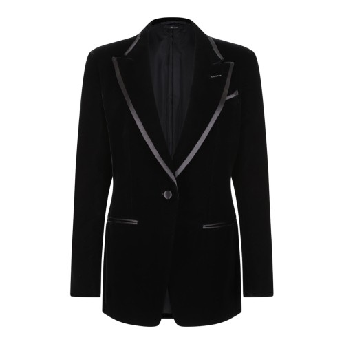 Black Velvet Wallis Single Breasted Tuxedo Jacket