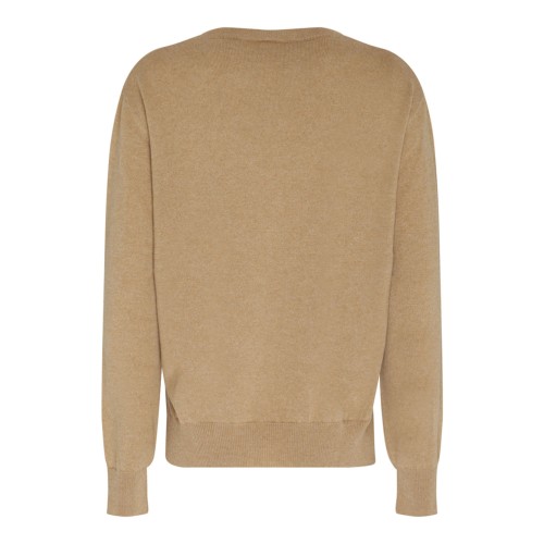 Dune Brown Cashmere Logo Embroidered Jumper 2