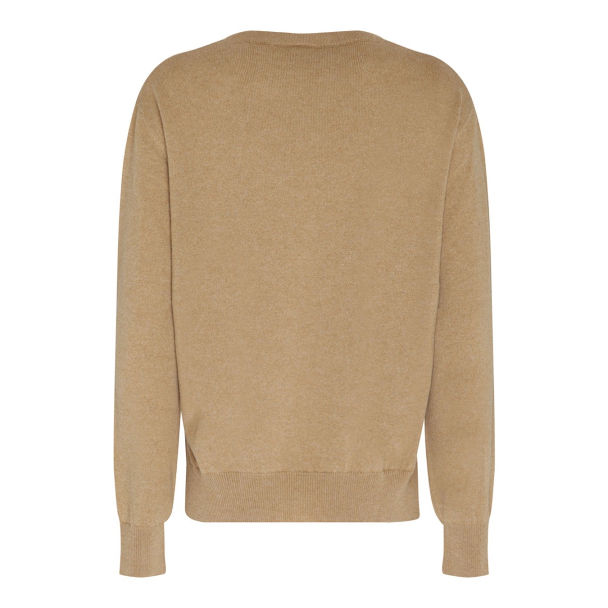 Dune Brown Cashmere Logo Embroidered Jumper