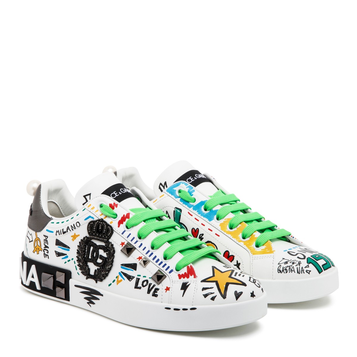 Graffiti Print Sneakers