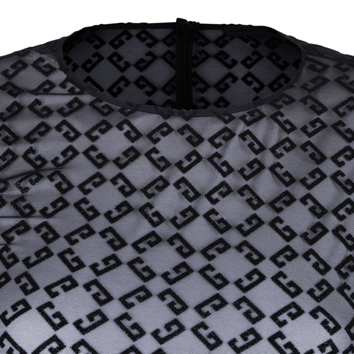 Black Logo Flocked Body