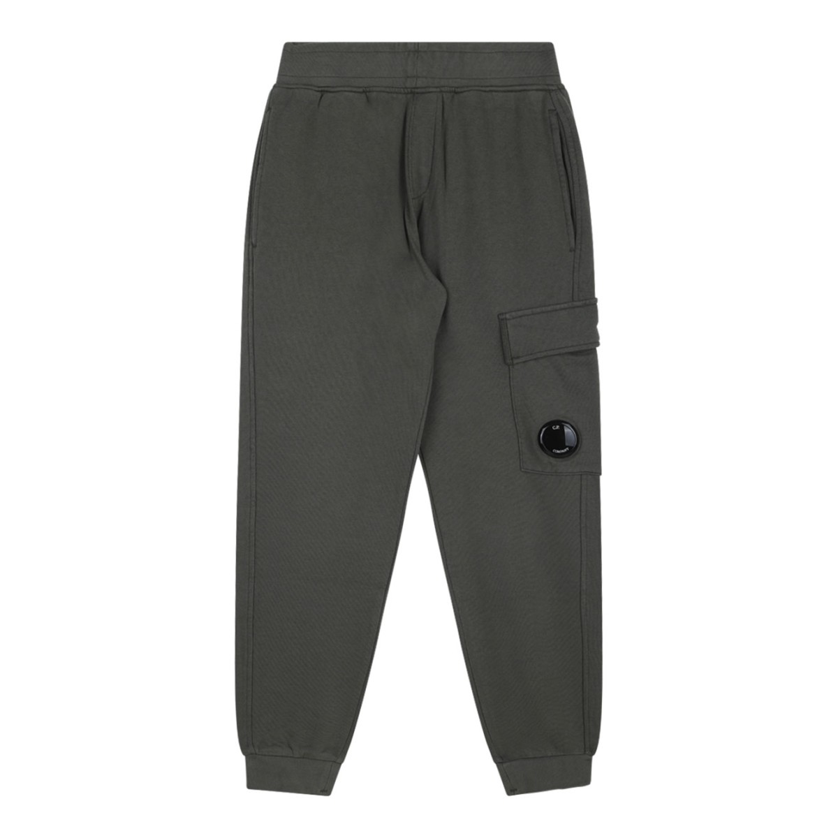 Dark Green Lens Detail Track Pants