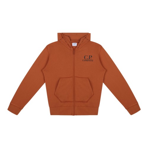 Orange Logo Print Sweatshirt