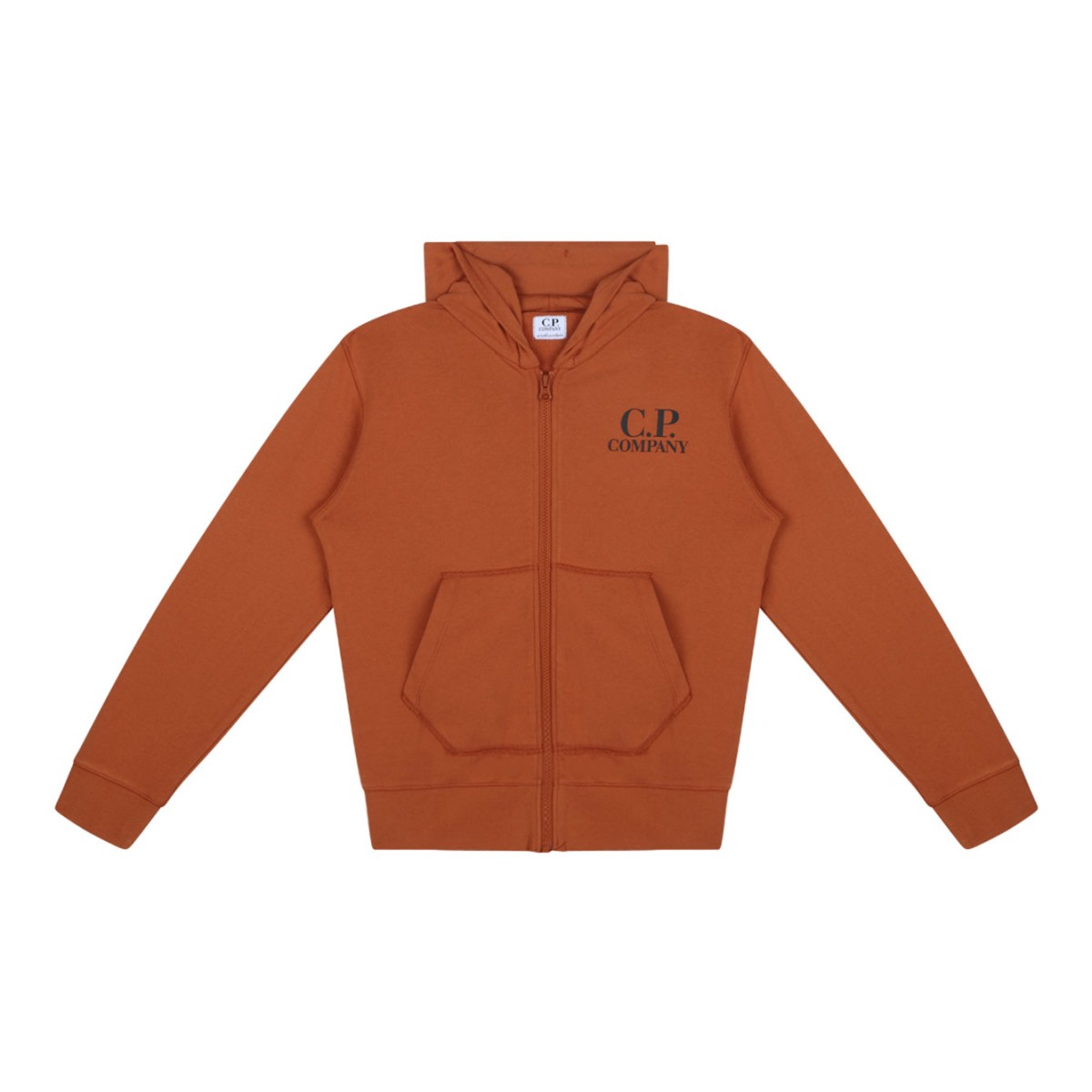 Orange Logo Print Sweatshirt