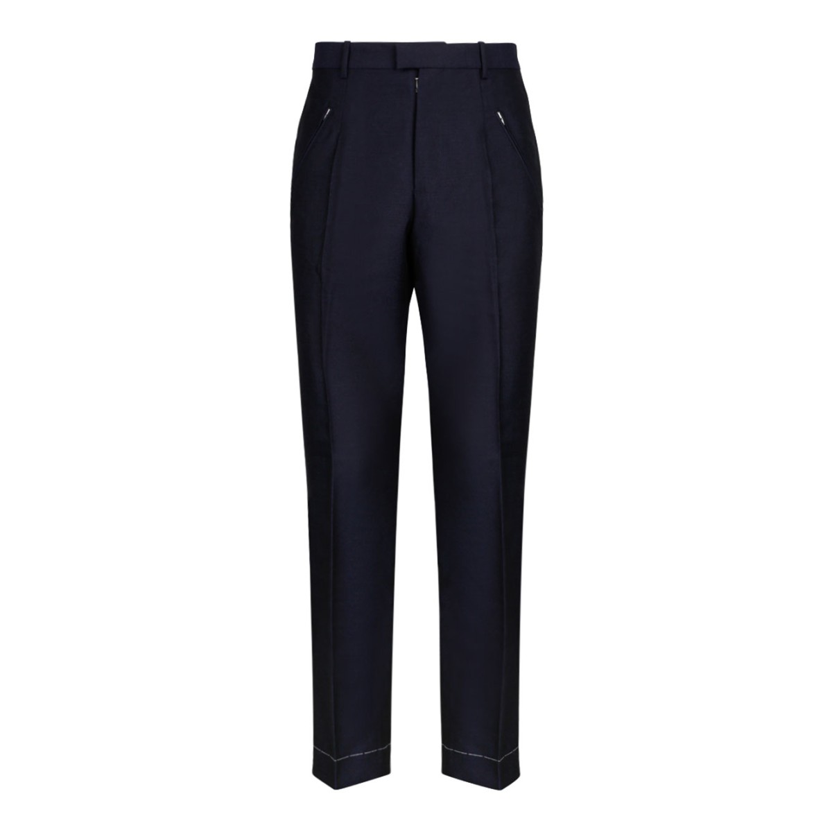 Maison Margiela English Mohair Blu Navy Pants
