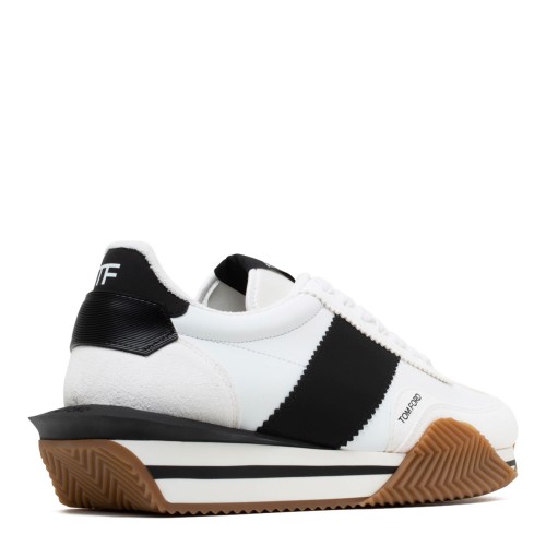 White and Black James Sneakers