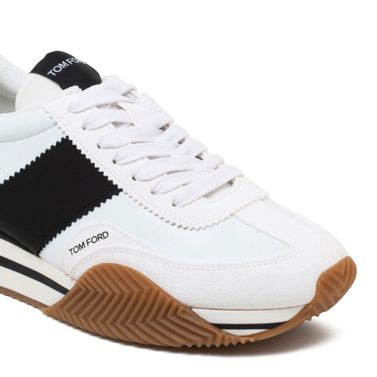 White and Black James Sneakers