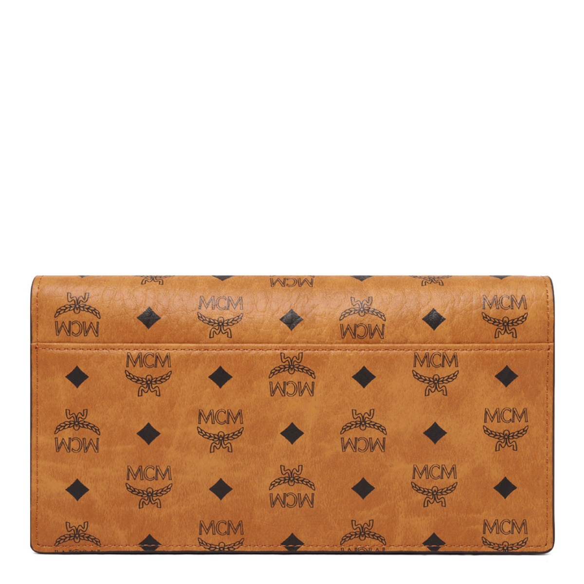 Brown Visetos Crossbody Clutch Bag