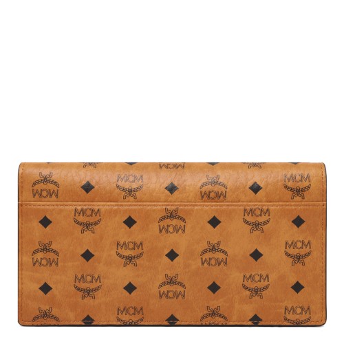 Brown Visetos Crossbody Clutch Bag