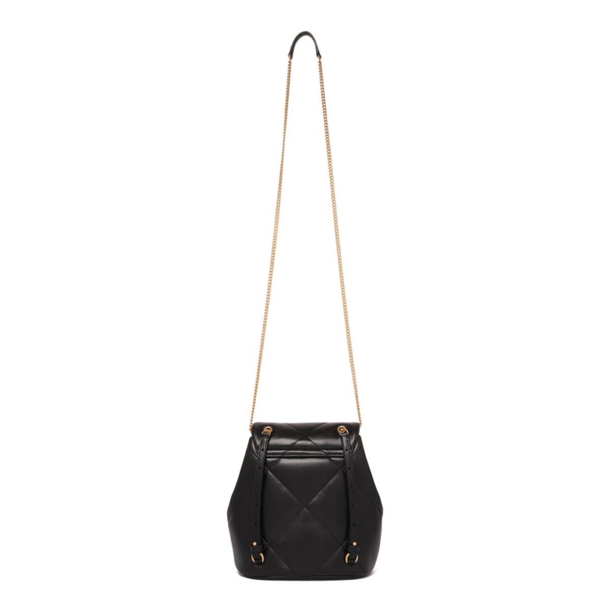 Black Mini Kira Diamond Quilt Backpack
