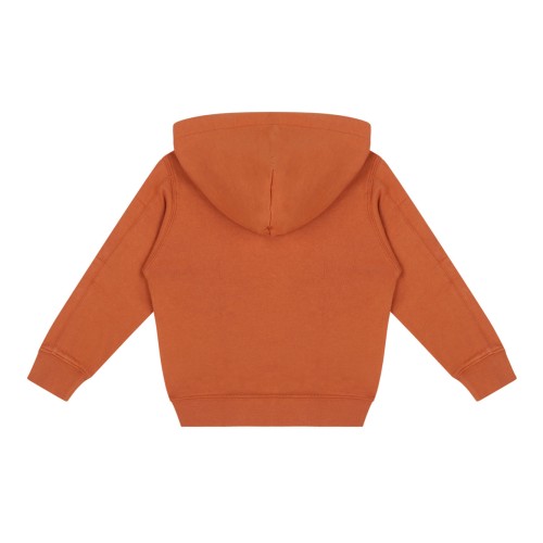 Orange Rust Logo Patch Hoodie 2