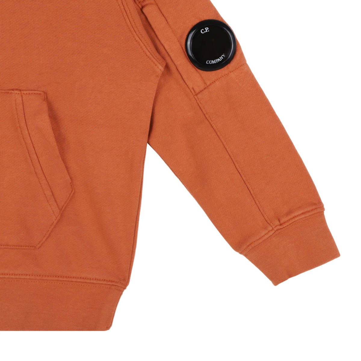 Orange Rust Logo Patch Hoodie