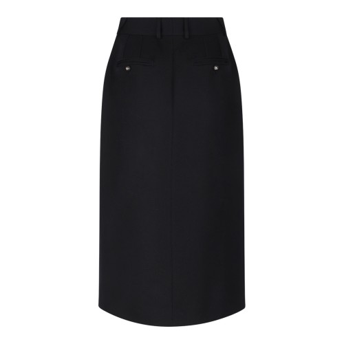 Black Wool Pencil Skirt 2