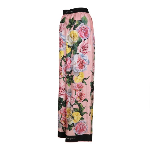 Floral Print Trousers