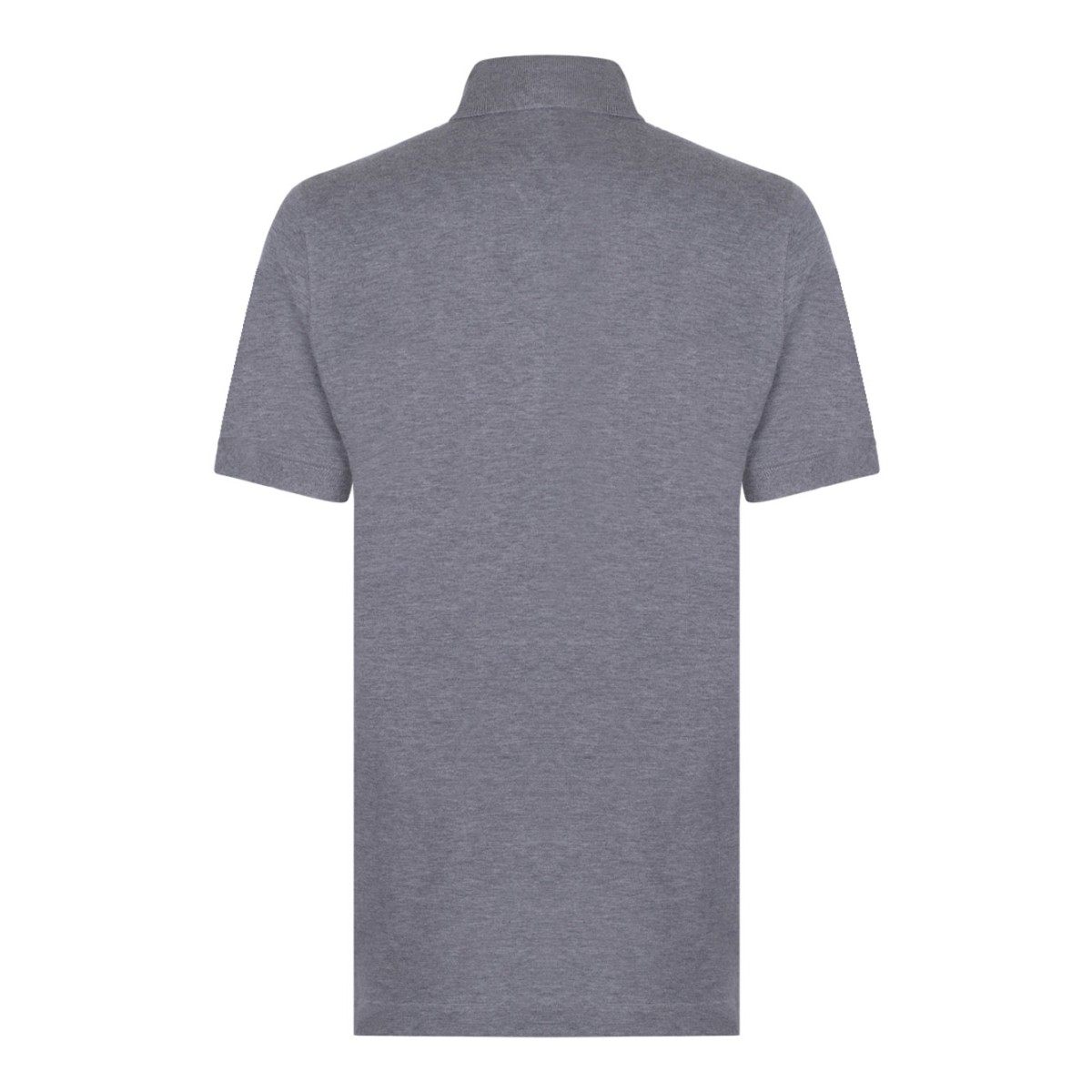 Grey Logo Plaque Polo Shirt