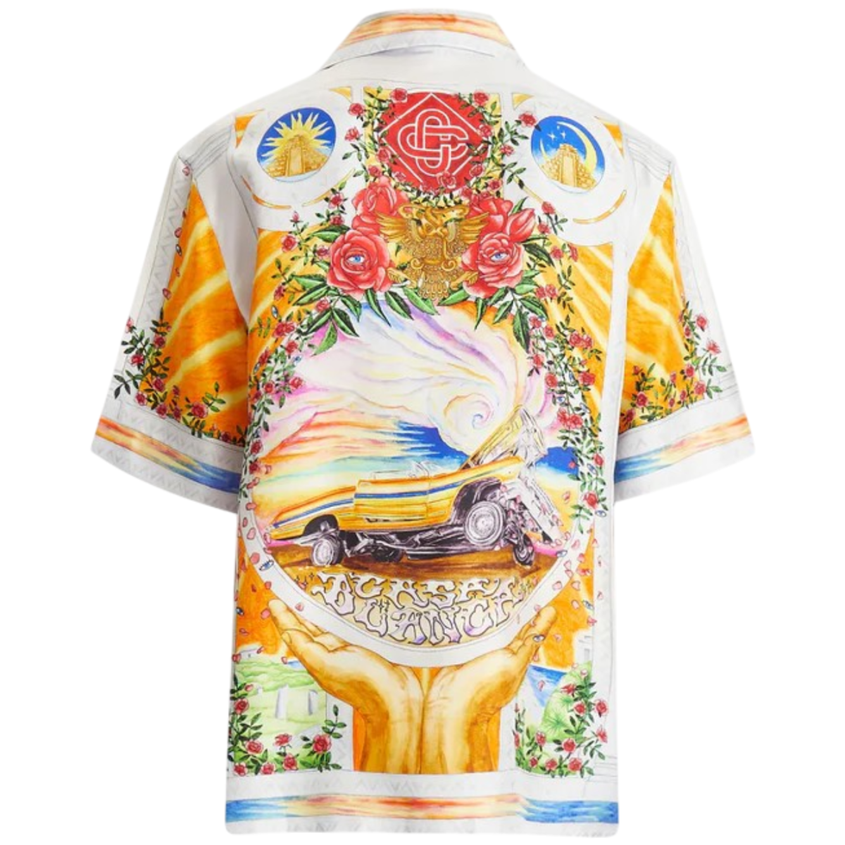 A Tournade De Rose Silk Shirt