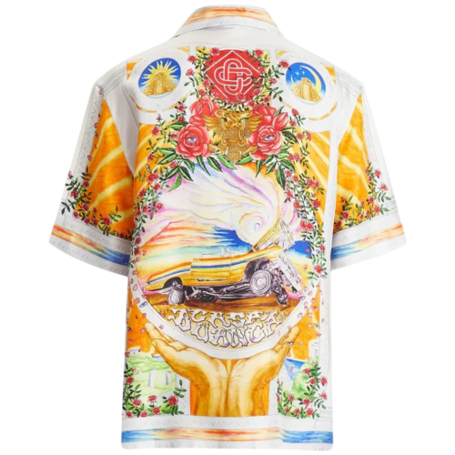 A Tournade De Rose Silk Shirt