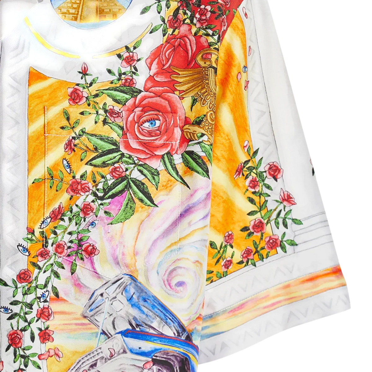 A Tournade De Rose Silk Shirt