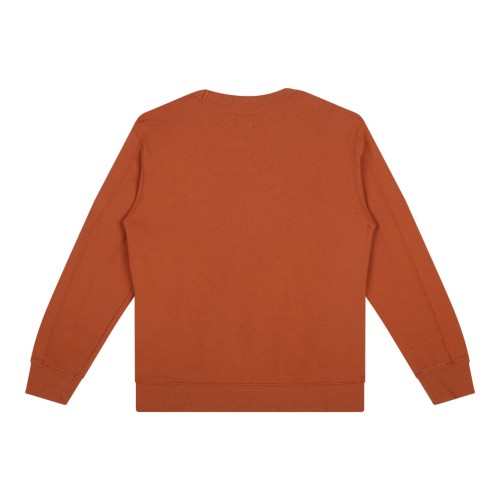 Orange Rust Logo Print Sweatshirt