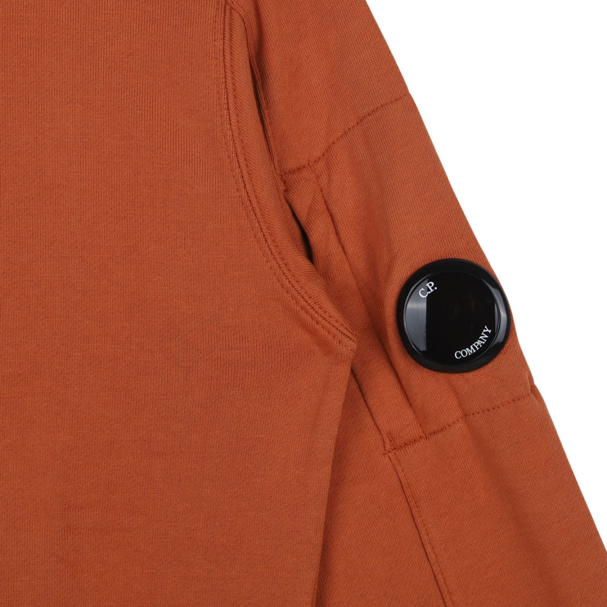 Orange Rust Logo Print Sweatshirt