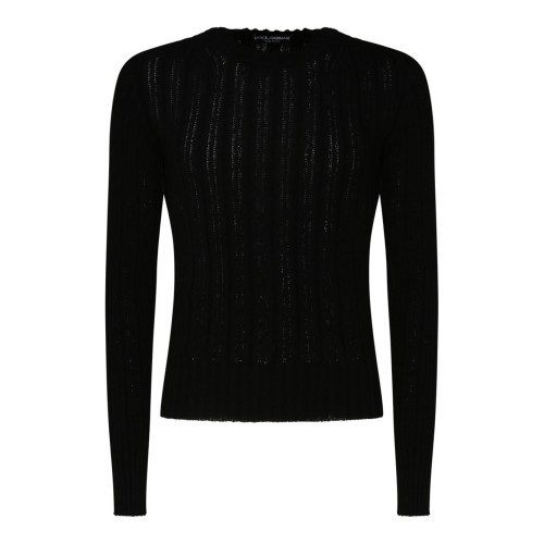 Black Cotton Blend Jumper
