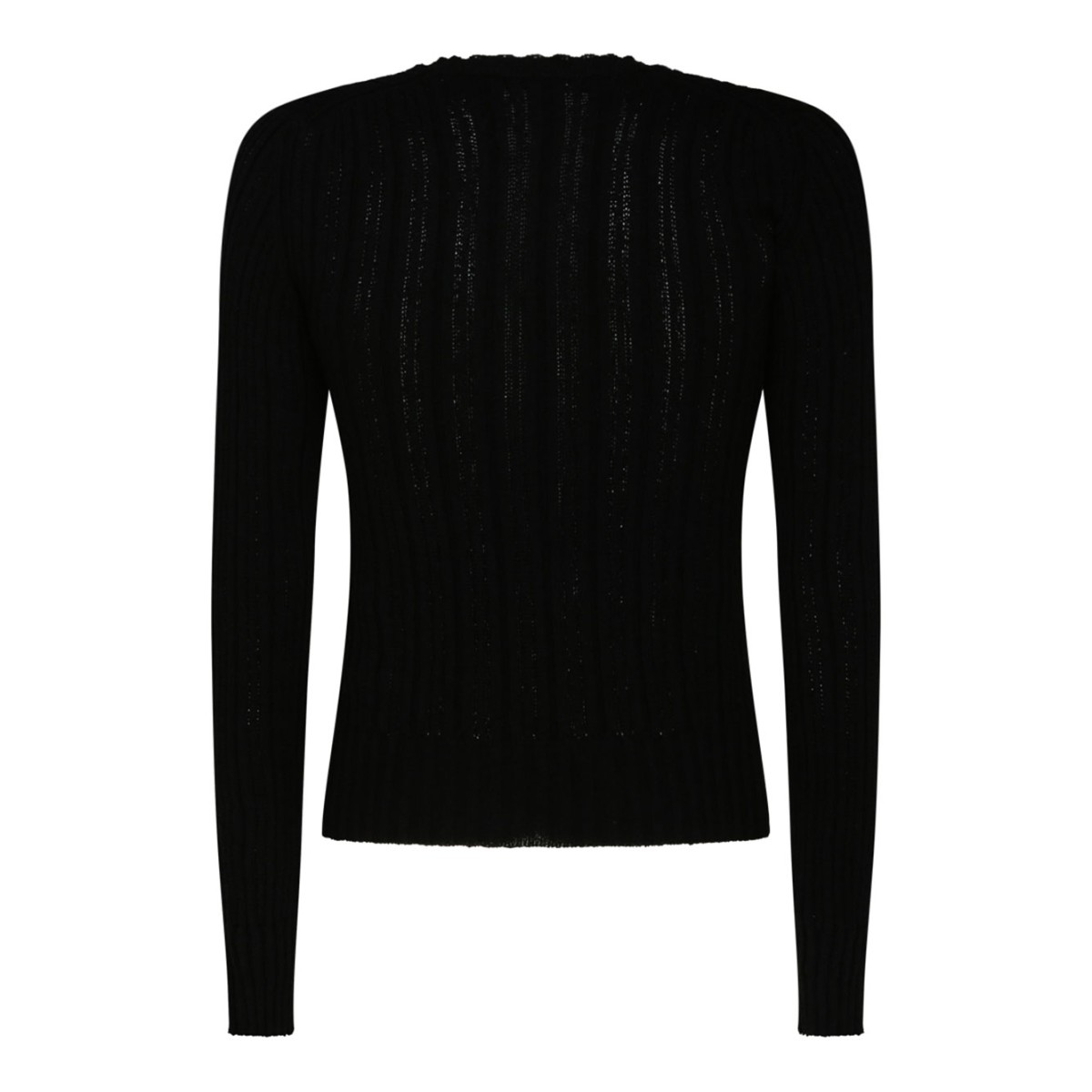 Black Cotton Blend Jumper