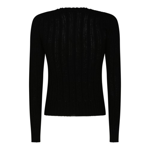Black Cotton Blend Jumper