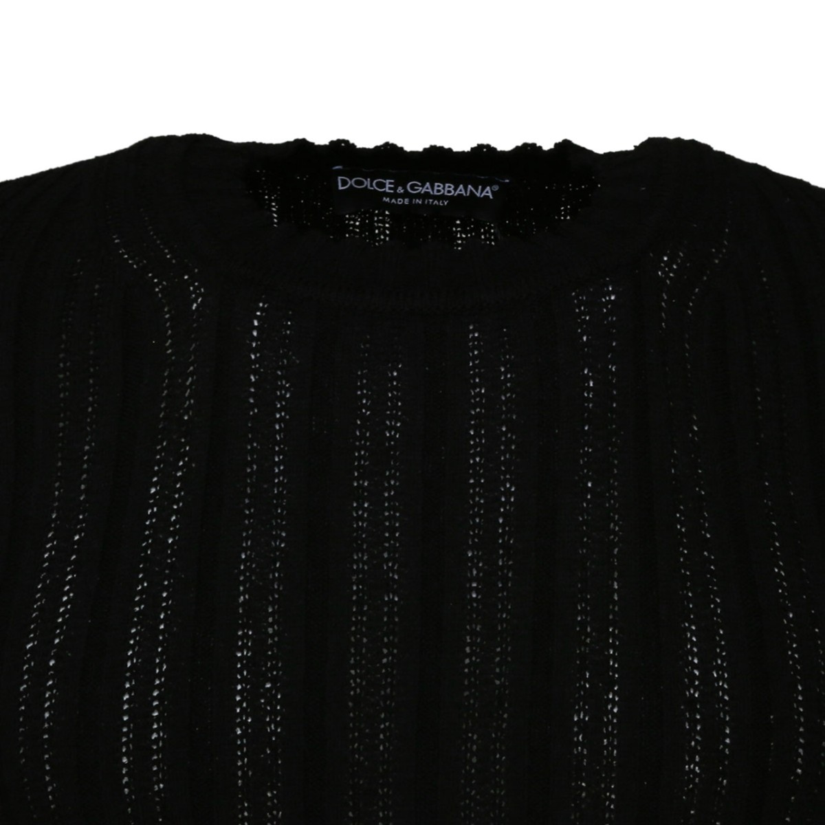 Black Cotton Blend Jumper