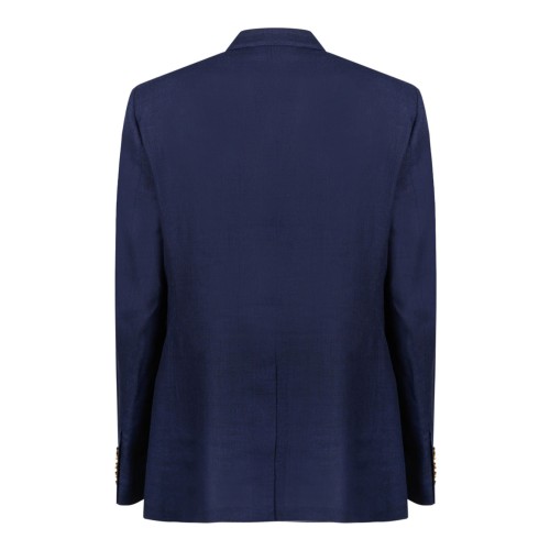 Blue Wool Double-Breasted Blazer 2