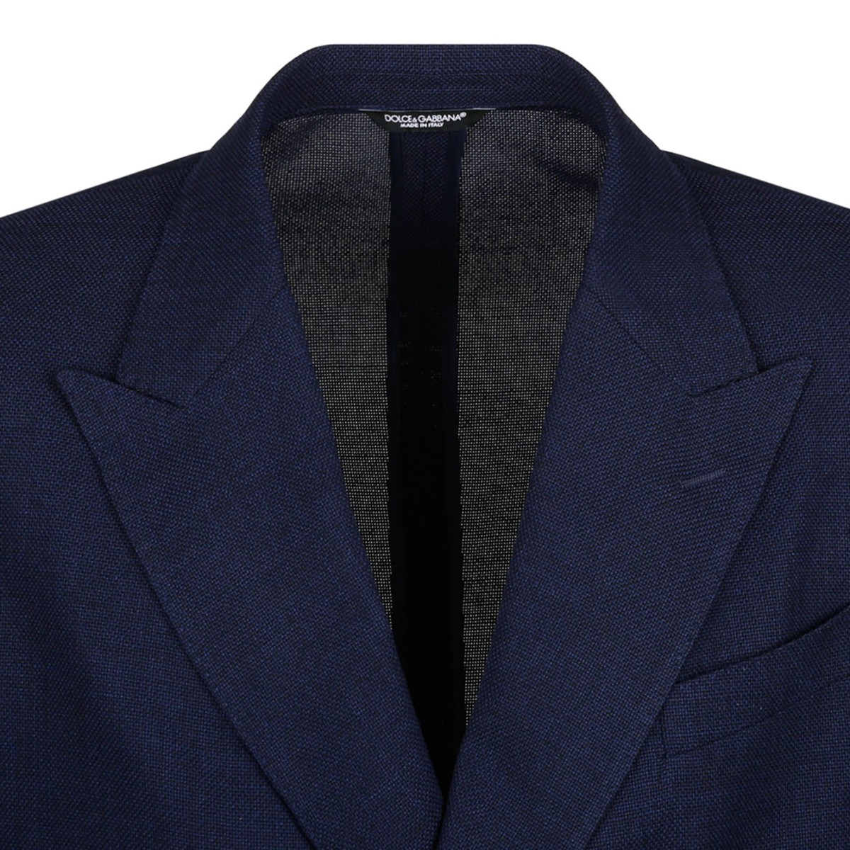 Blue Wool Double-Breasted Blazer