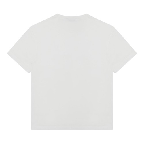 White Logo Embroidered T-Shirt