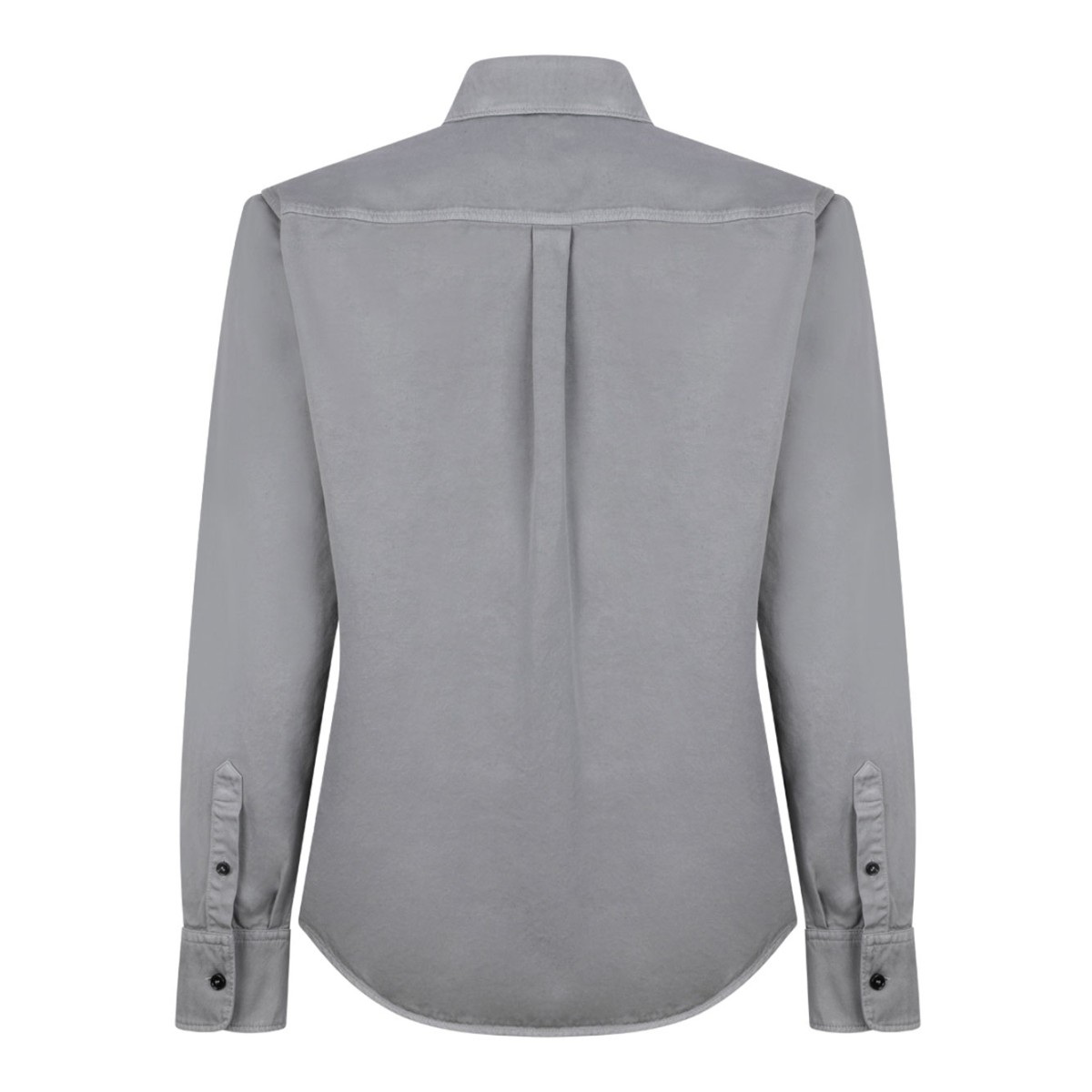 Dark Grey Seam-Detail Shirt