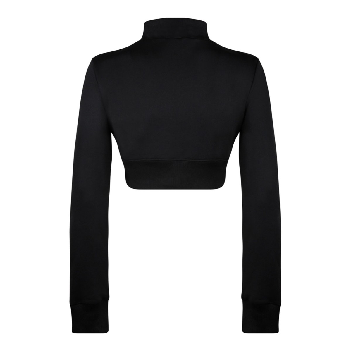 Black Cropped Tracksuit Jacket