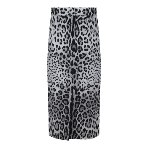 Leopard Print Longuette Skirt 2