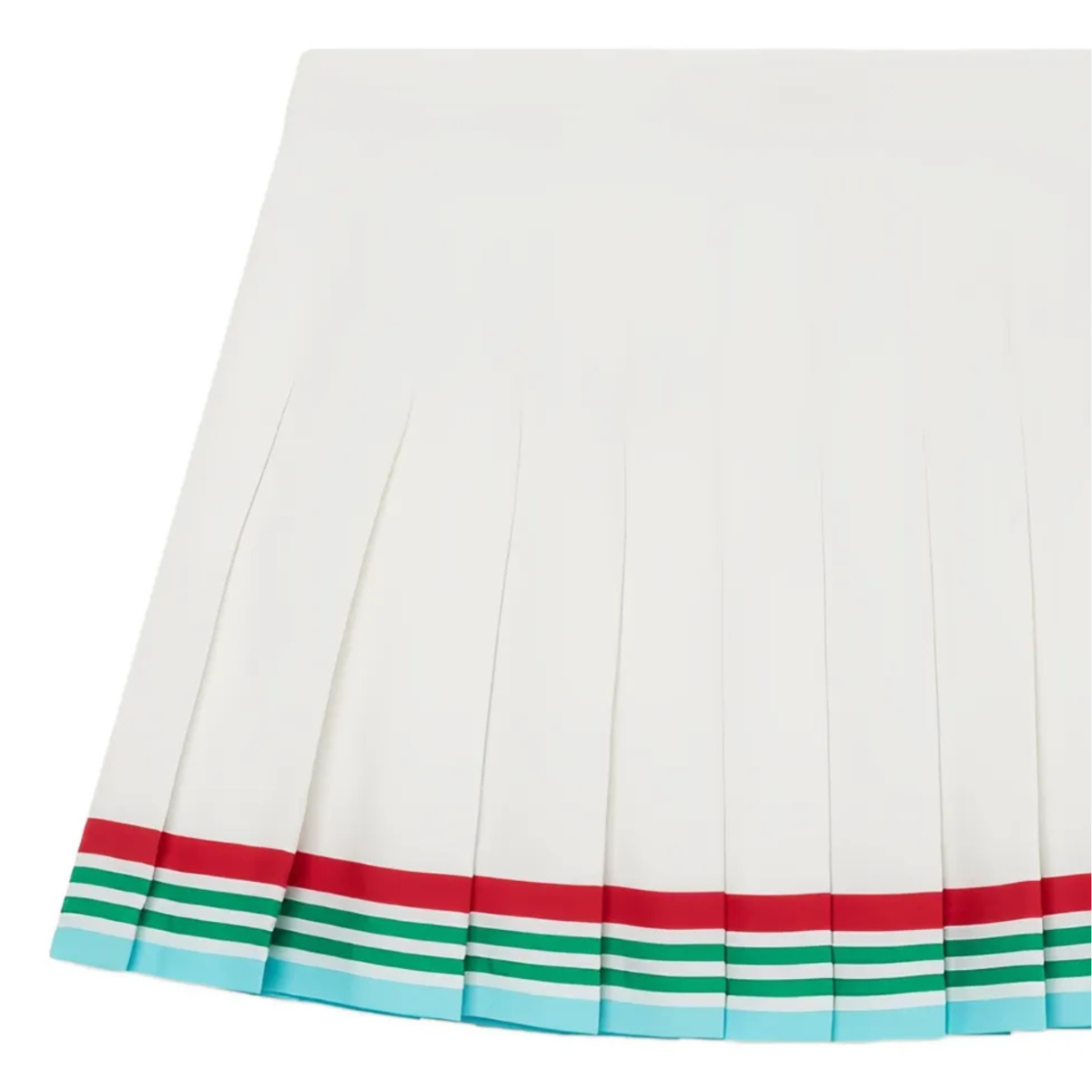 White Casa Way Pleated Skirt