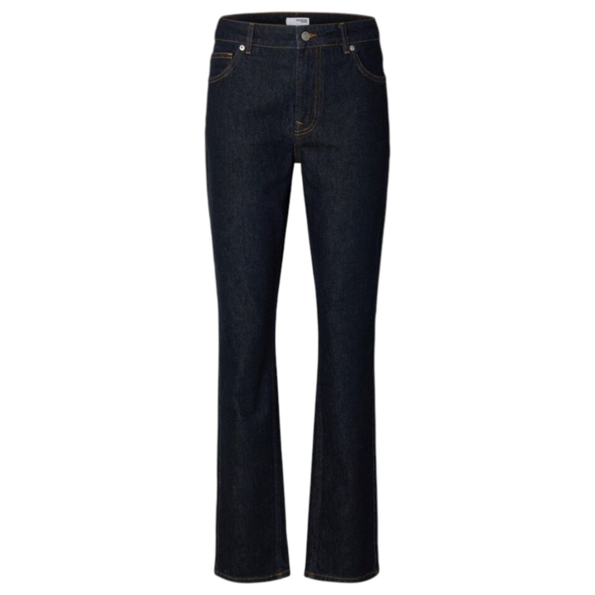 Dark Blue Denim Tapered Jeans