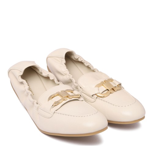 White Leather Loafers 2