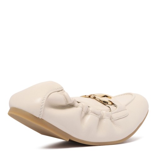 White Leather Loafers